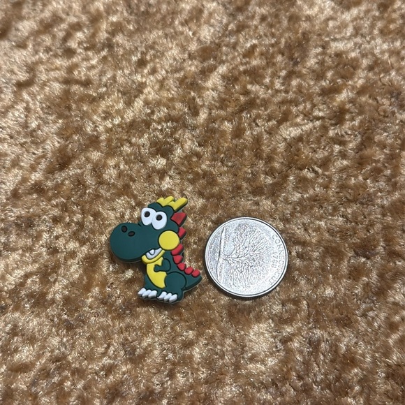 Kids Green Dinosaur Jibbitz Accessory Shoe Charm For Crocs 5/$15 - Picture 4 of 6